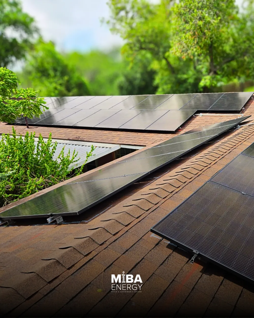 Residential solar panel installation by MIBA Energy in La Feria, TX