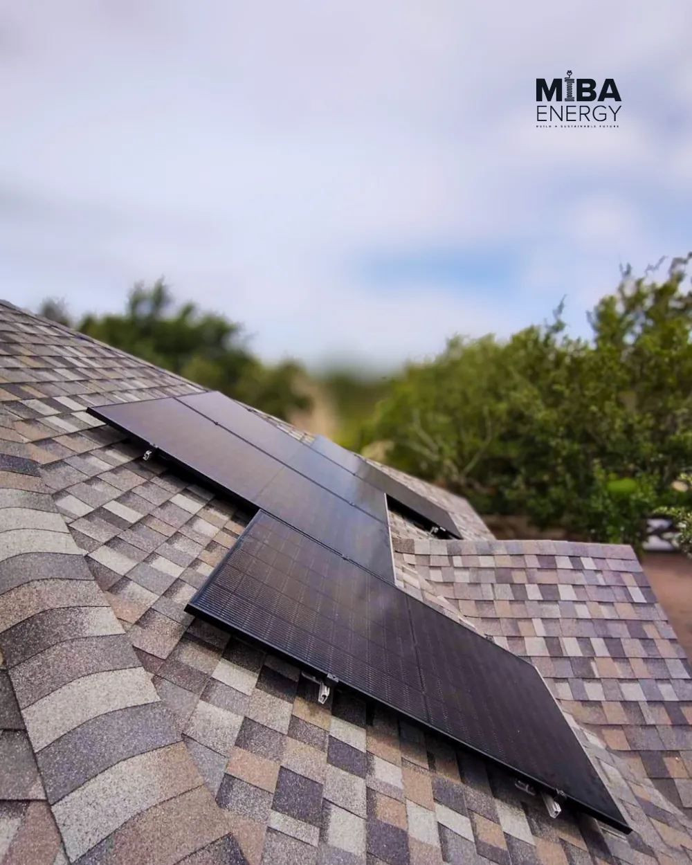 Residential rooftop solar installation by MIBA Energy in Mission, TX
