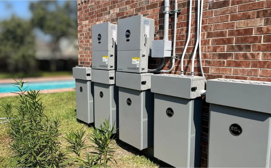 Solar battery backup installation by MIBA Energy in Mission, TX